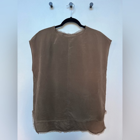 Brown Loose Tank Blouse - Picture 1 of 3